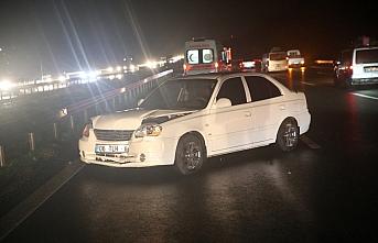 Anadolu Otoyolu'nda 10 aracın karıştığı trafik kazasında 5 kişi yaralandı