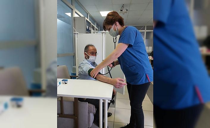 Bolu'da TURKOVAC Faz-3 için 100. gönüllüye aşı yapıldı