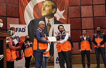 Bozkurt'taki sel felaketinde görev alan AFAD gönüllülerine teşekkür belgesi verildi
