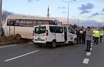 Trabzon'daki zincirleme trafik kazasında 7 kişi yaralandı