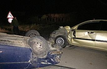 Samsun'da iki otomobilin çarpıştığı kazada 1 kişi yaralandı