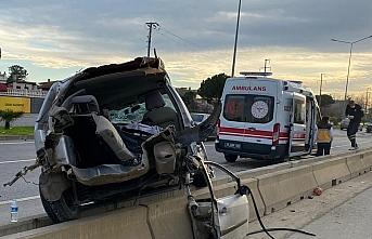 Samsun'da iki otomobilin çarpıştığı kazada 2 kişi yaralandı
