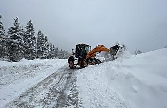 Bartın'da kar kalınlığı bazı bölgelerde 1,5 metreyi aştı