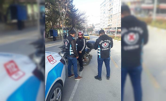 Çorum'da toplu taşıma araçlarında sivil trafik polisleriyle denetim yapıldı
