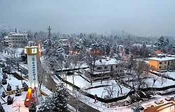 Karabük'te kış güzelliği havadan görüntülendi