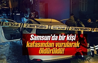 Samsun'da araç içindeki bir kişi kafasından vurularak öldürüldü