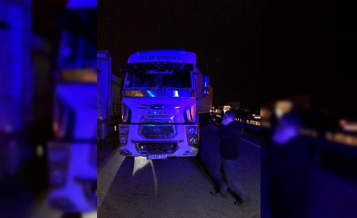 Samsun'da 4 tırın karıştığı trafik kazasında 1 kişi yaralandı