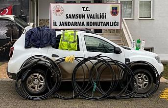Samsun'da jandarmanın özel ekibince yakalanan 2 hırsızlık şüphelisi tutuklandı