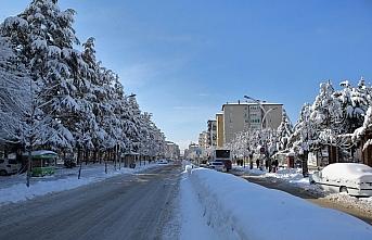 Tokat, Çorum, Kastamonu ve Sinop'ta kar yağışı etkili oldu
