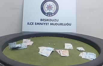 Trabzon'da kumar oynayan 8 kişiye 16 bin 371 lira ceza kesildi