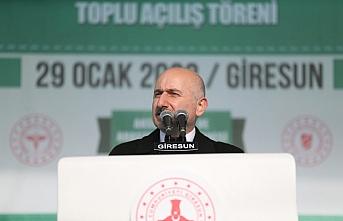Ulaştırma ve Altyapı Bakanı Adil Karaismailoğlu, Giresun'da konuştu: