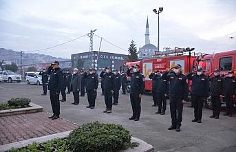 Zonguldak'ta itfaiye personeli, Bursa'daki kazada ölen meslektaşlarını dualarla andı