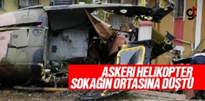 İstanbul Sancaktepe'de Askeri Helikopter Düştü