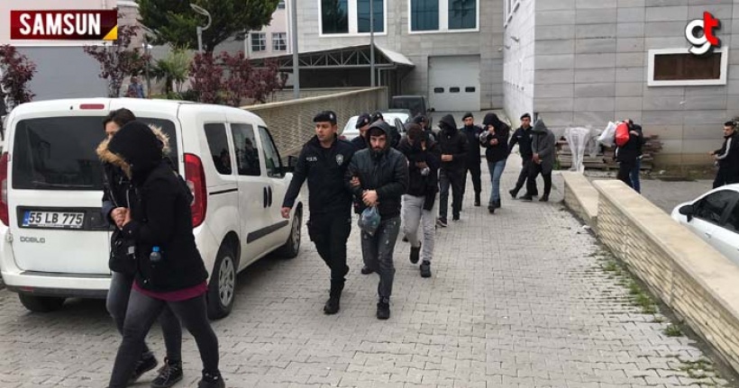 Samsun'da Uyuşturucu Satıcılarına Operasyon 13 Gözaltı