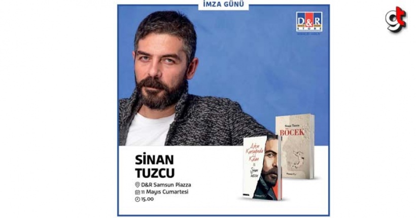 Ünlü oyuncu ve yazar Sinan Tuzcu Samsun Piazza'da