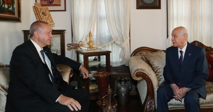 Cumhurbaşkanı Erdoğan'dan Bahçeli'ye ziyaret