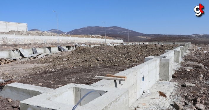 Havza OSB'de palet ve konteyner üretecek fabrikanın temel çalışmaları tamamlandı